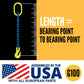 how to measure chain sling length