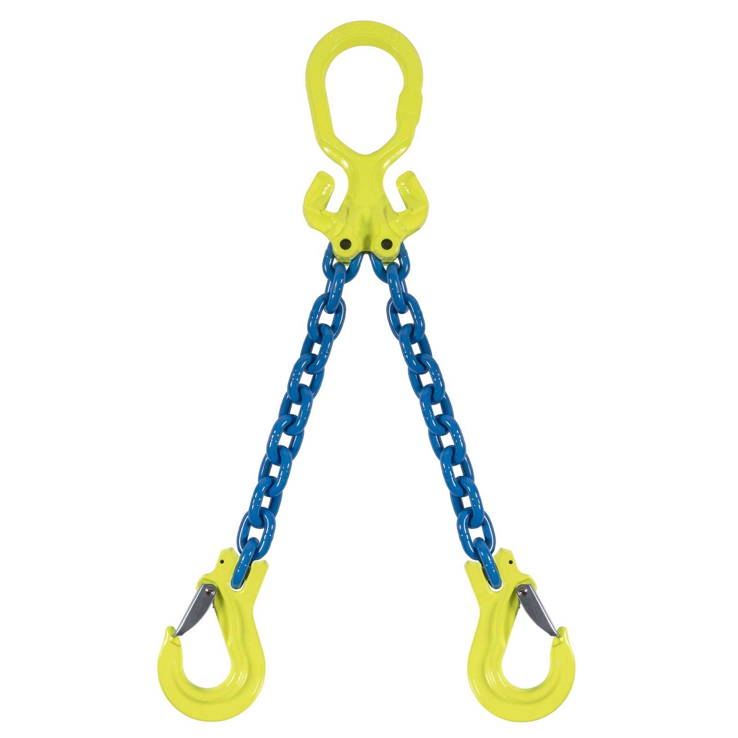 5/16" x 5' - Adjustable 2 Leg Chain Sling w/ Gunnebo Chain and Sling Hooks - Grade 100