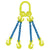 gunnebo grabiq 4 leg adjustable chain sling with grab hooks