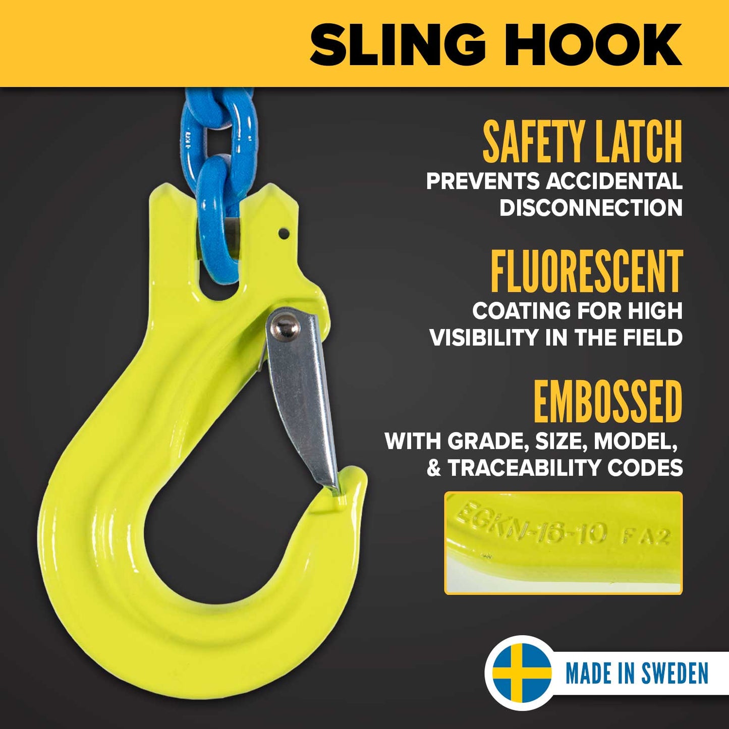 gunnebo grabiq sling hook features