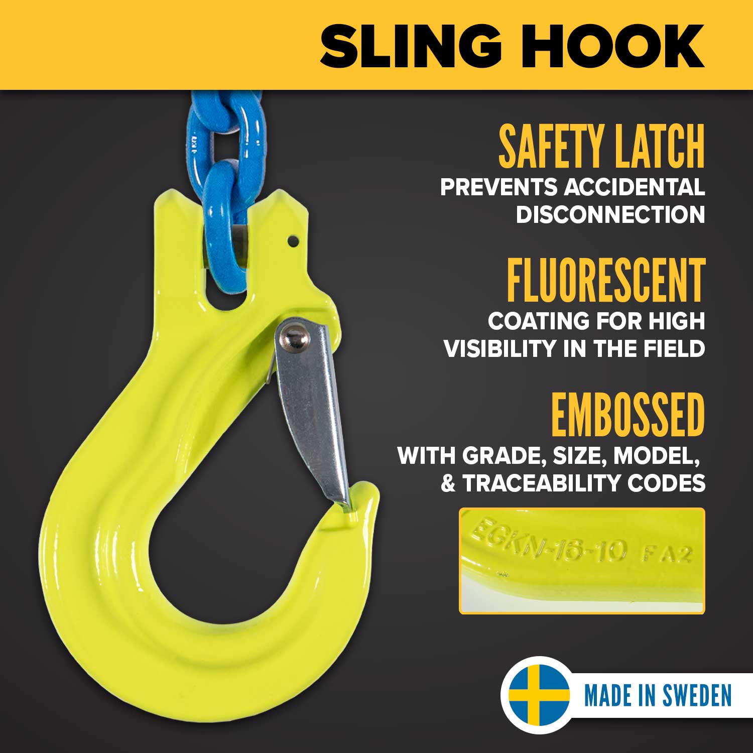 gunnebo grabiq sling hook features