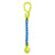 gunnebo grabiq single leg adjustable chain sling with grab hooks