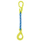 5/8" x 5' - Adjustable Single Leg Chain Sling w/ Gunnebo Chain and Self-Locking Hook - Grade 100
