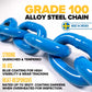 gunnebo grade 100 chain is strong and heat responsive