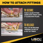 12' Heavy Duty Airline-Style L-Track Kit | Aluminum