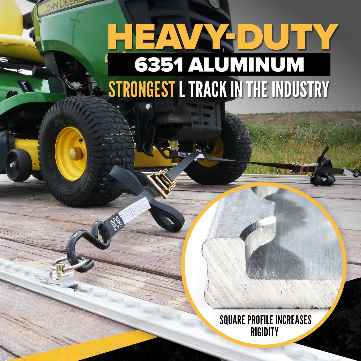6' heavy duty L-track for trailers image 2