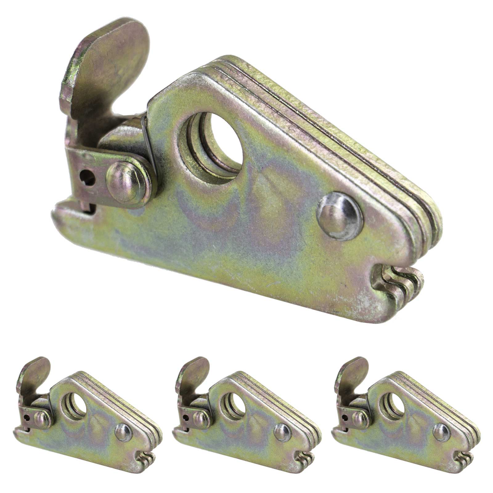 E Track Tie Down Heavy Duty without Round Ring | 6,000 lbs. BS | 4-Pack Image 1 of 9