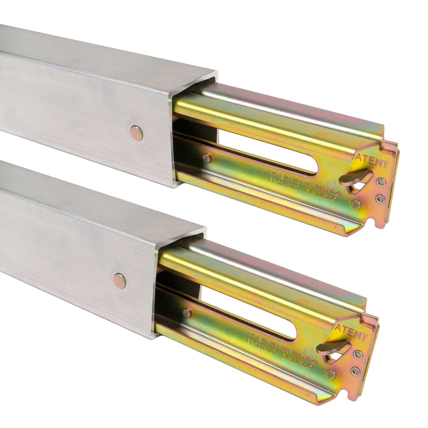 93" - 103" Aluminum E-Track Load Bar with Flat Latch Release - 3,000 lb Capacity | 2-Pack