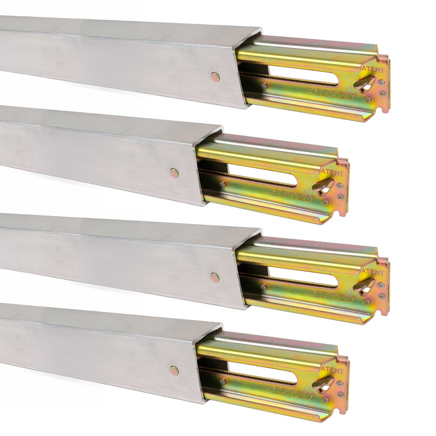 93" - 103" Aluminum E-Track Load Bar with Flat Latch Release - 3,000 lb Capacity | 4-Pack