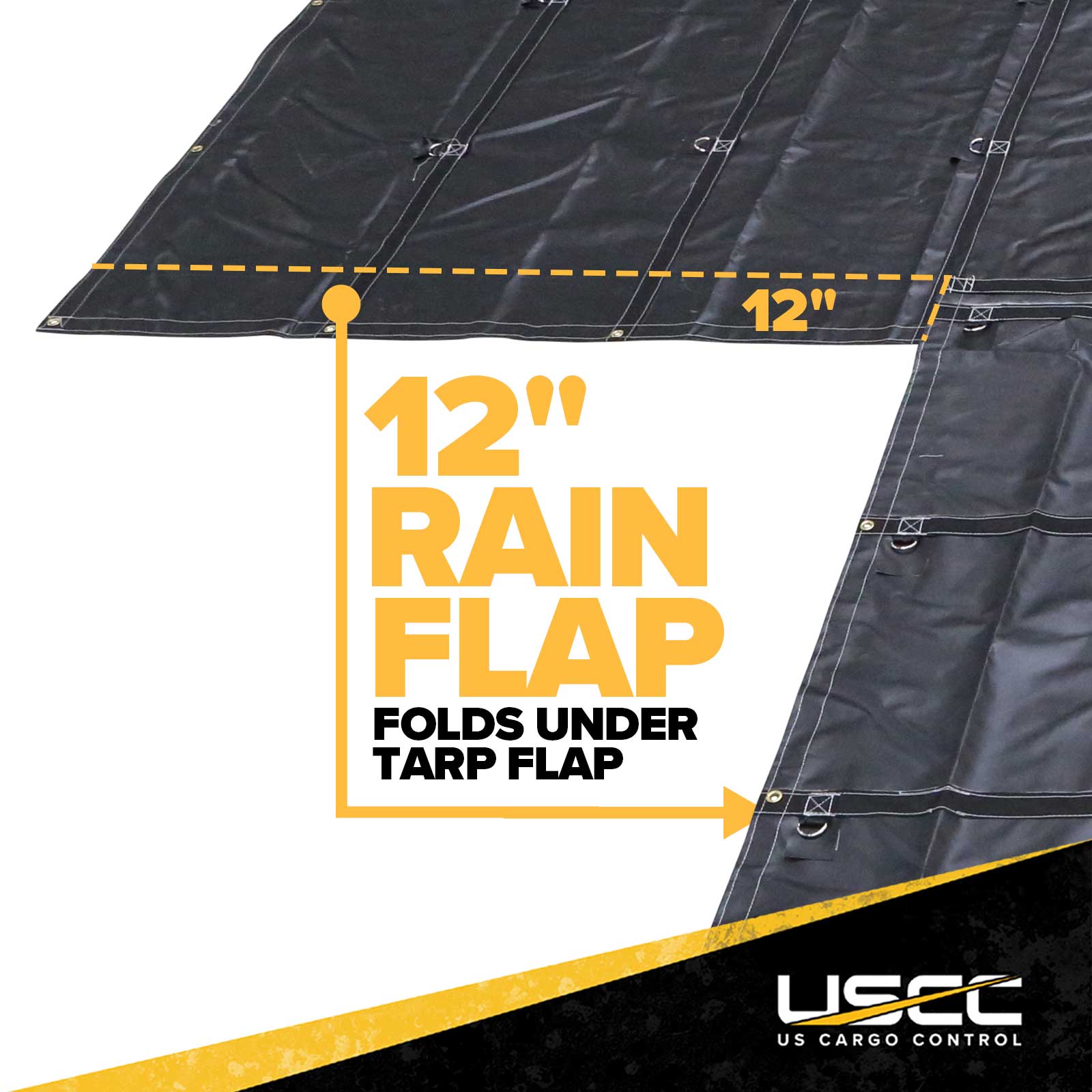 20' x 18' Heavy Duty Lumber Tarp | 6' Drop & Flap