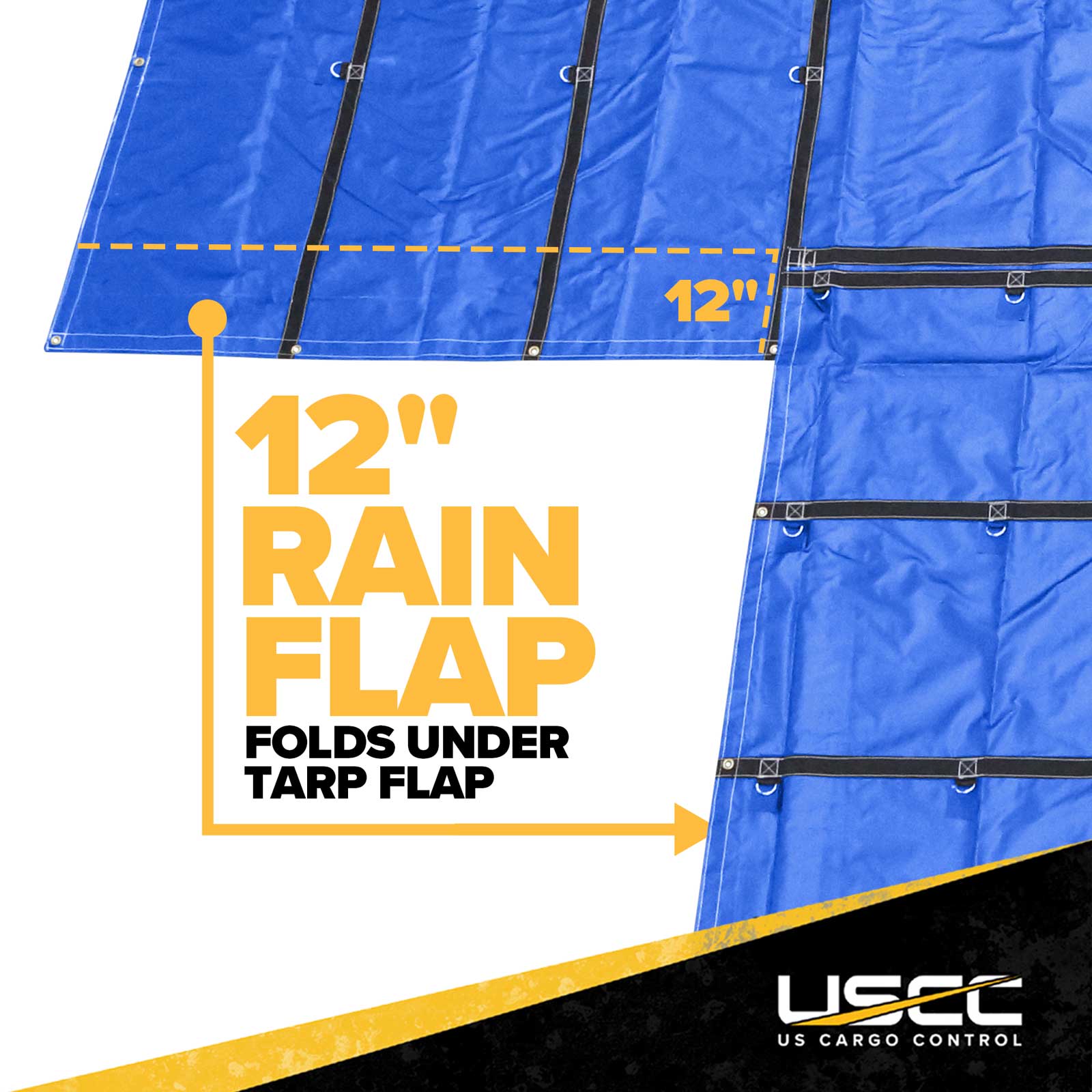 luba tarp 20' x 28' Heavy Duty Lumber Tarp | 6' Drop & Flap