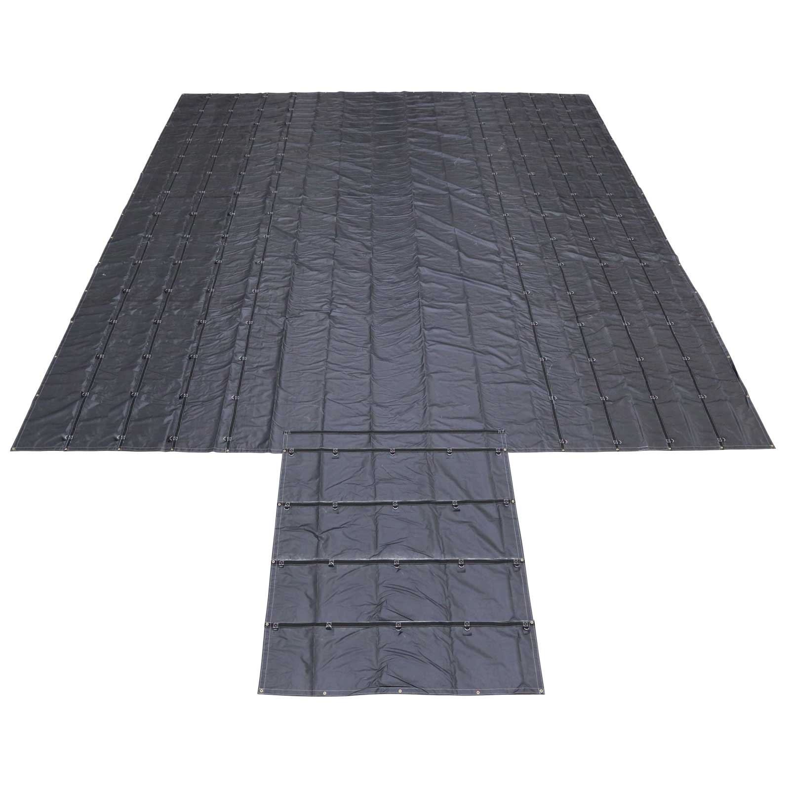 28' x 28' Heavy Duty Lumber Tarp | 10' Drop & Flap