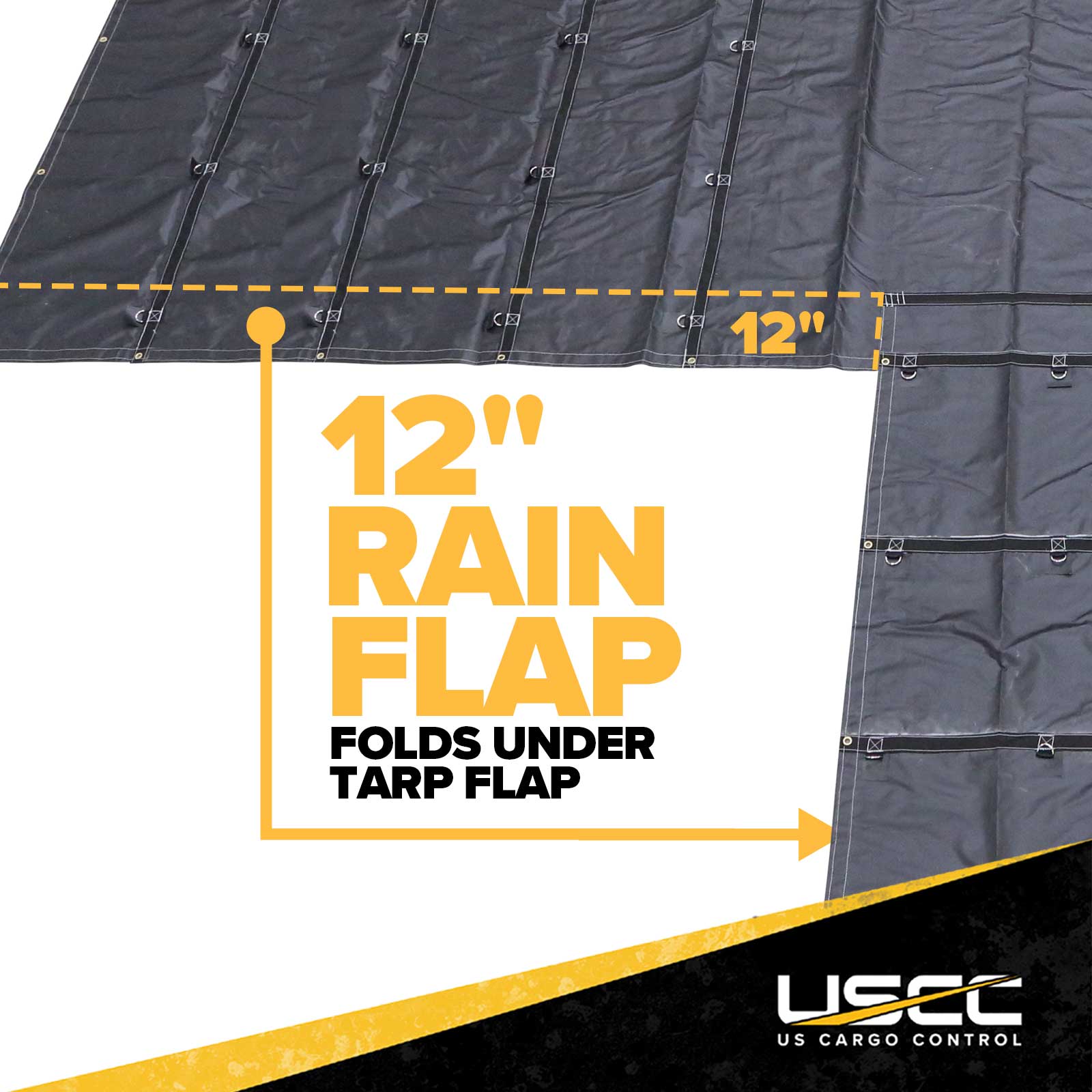 tarpen 28 28' x 28' Heavy Duty Lumber Tarp | 10' Drop & Flap