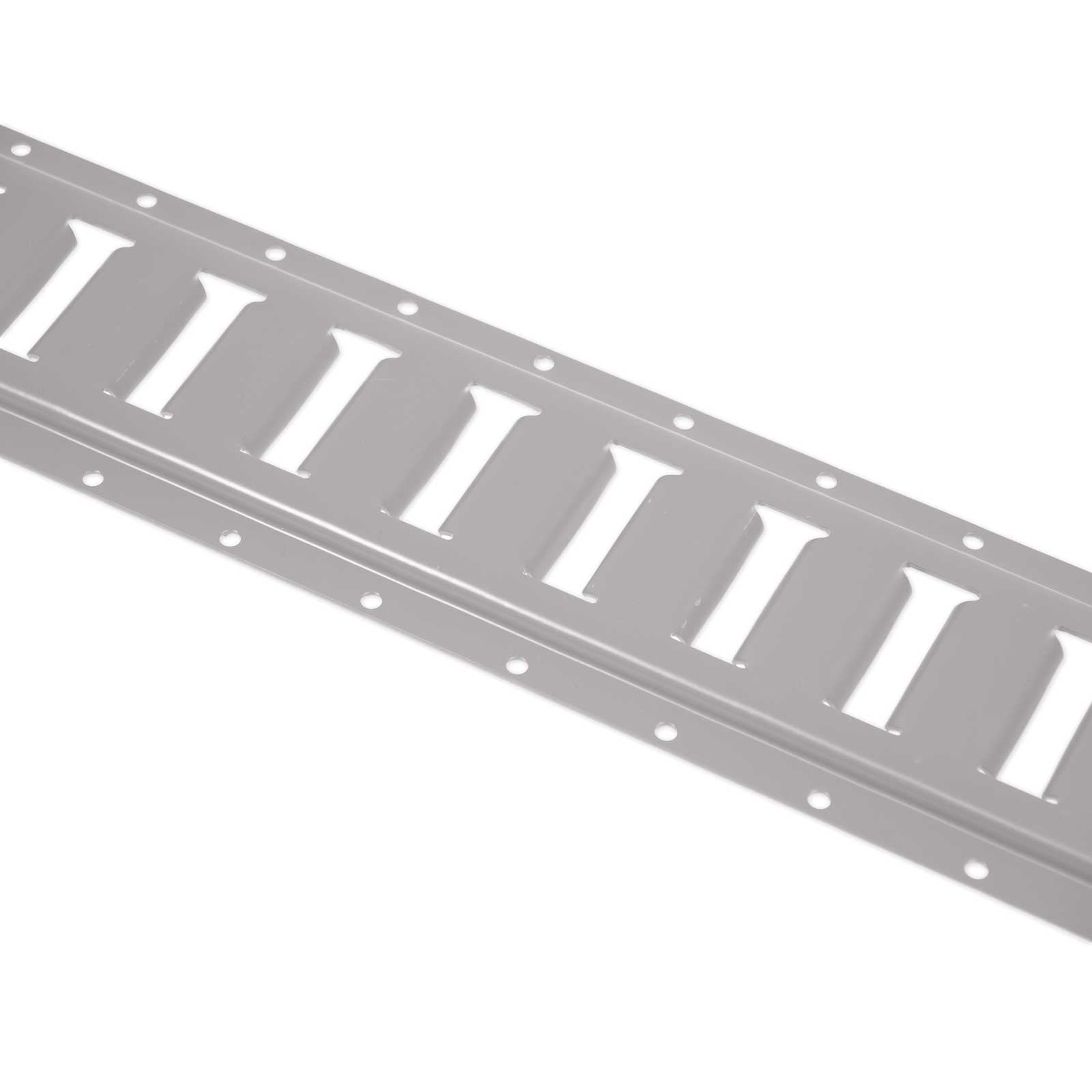 8' Horizontal E-Track Gray Painted