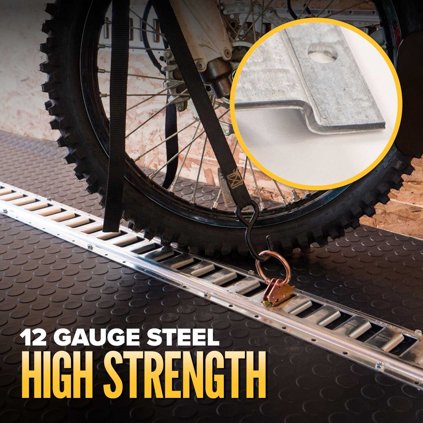 high strength steel horizontal e track