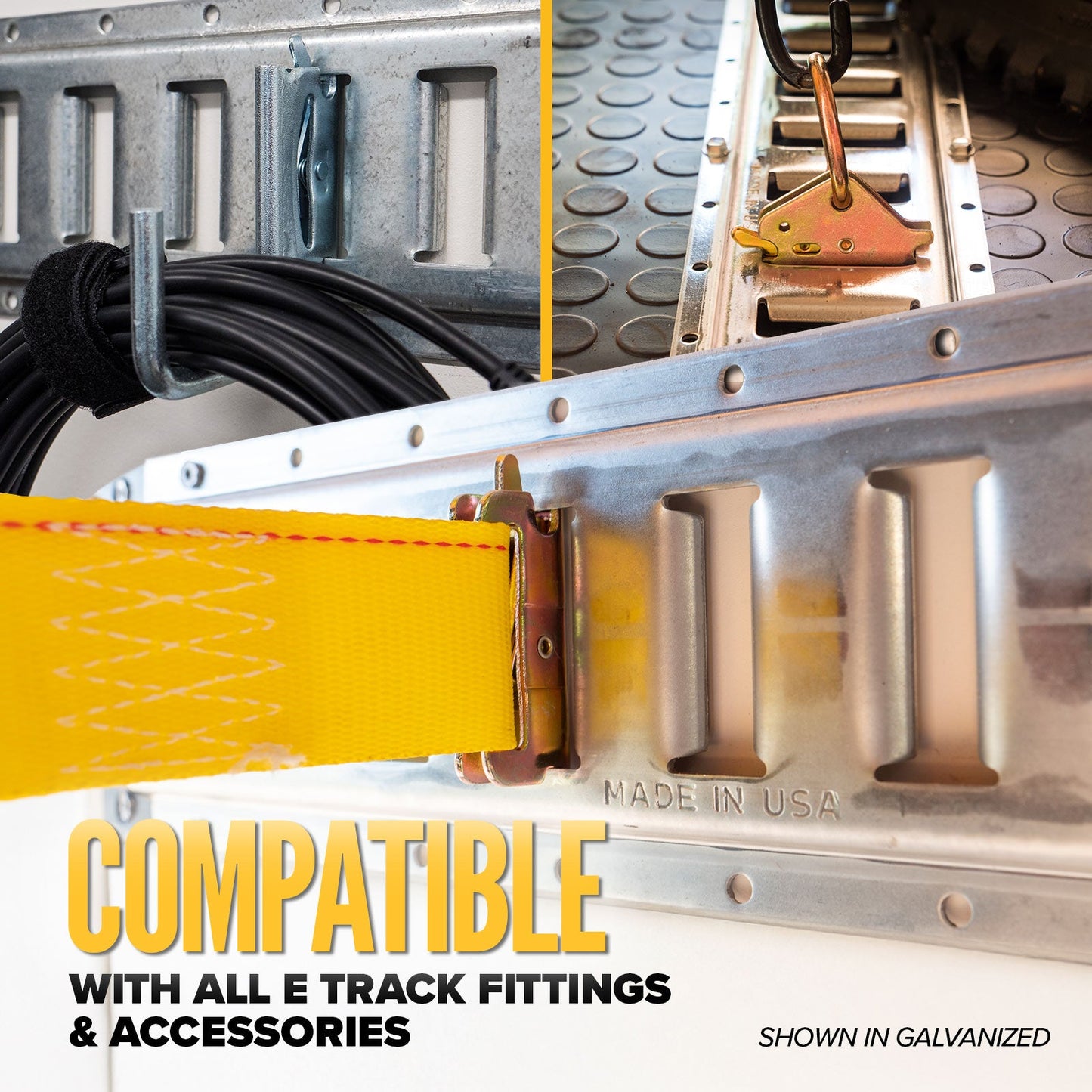 e track is compatible with all e track fittings