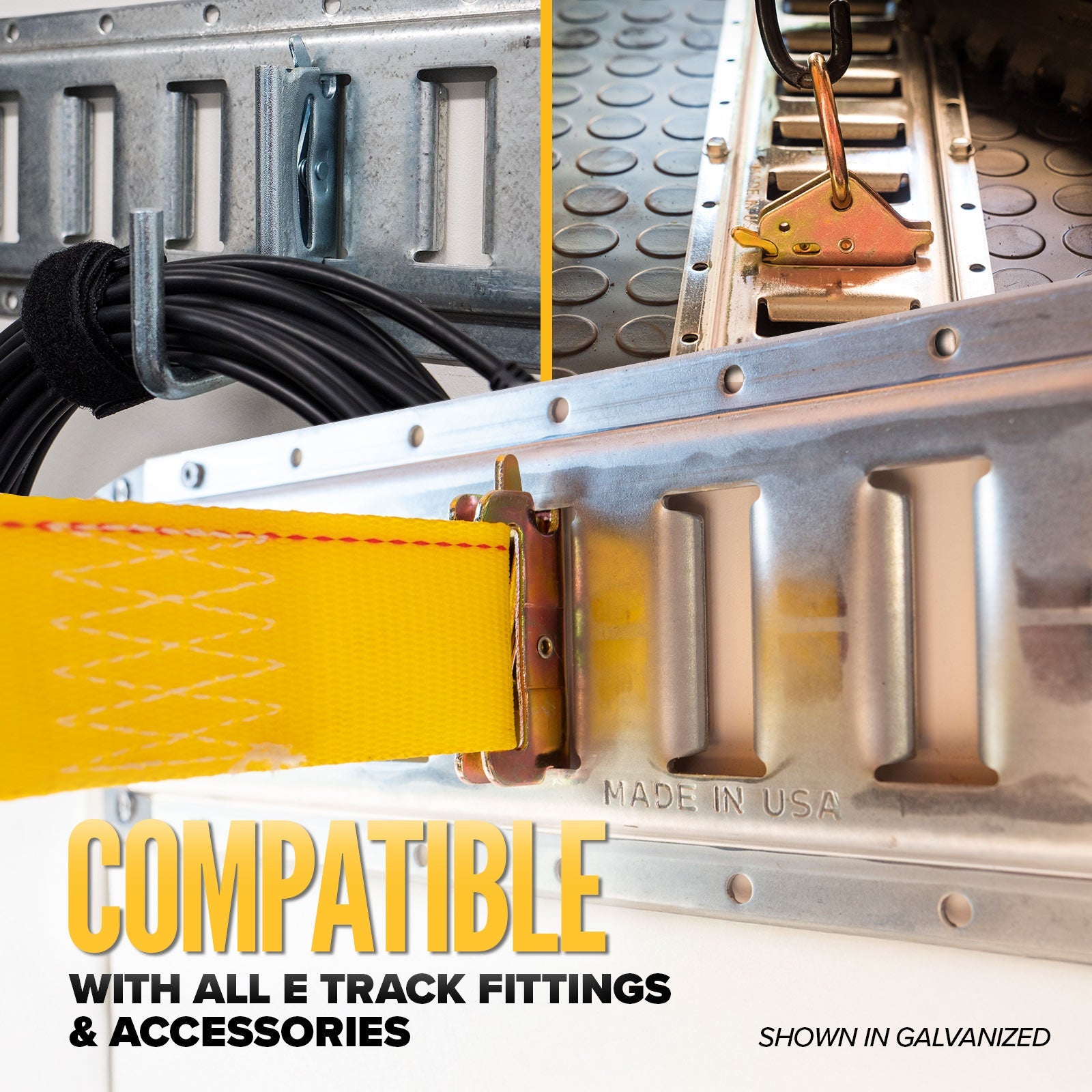 e track is compatible with all e track fittings
