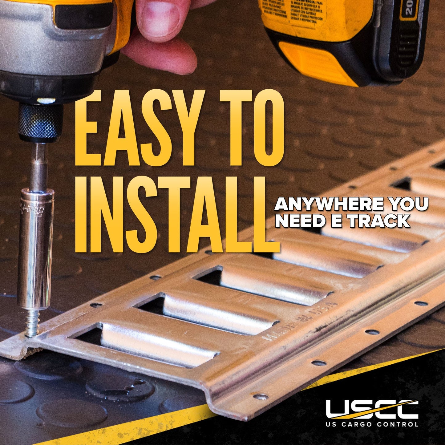 e track is easy install wherever you need it