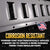 corrosion resistant powder coated e track