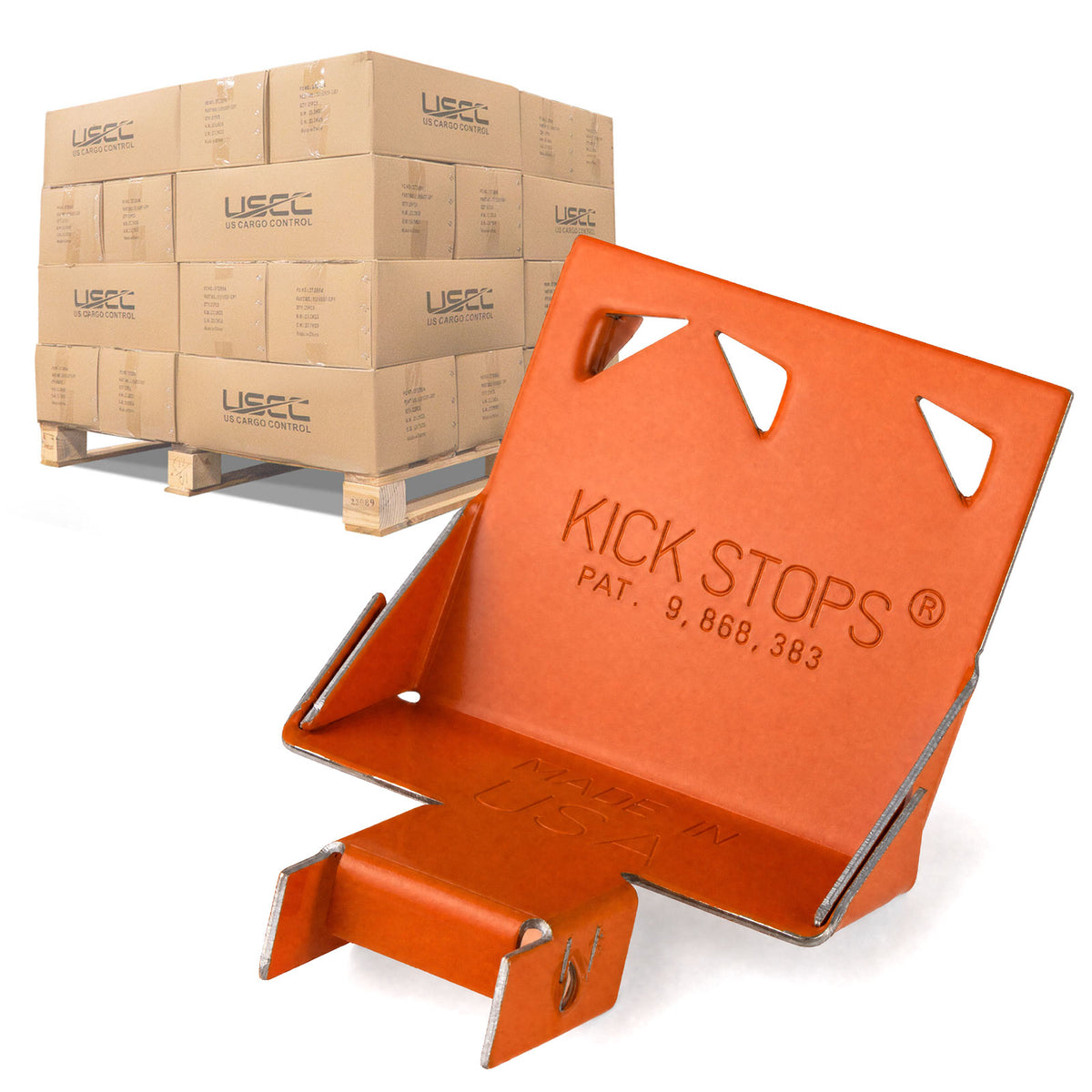Kick Stops® Metal Floor Cargo Restraint Device - Steel | 1000 PK