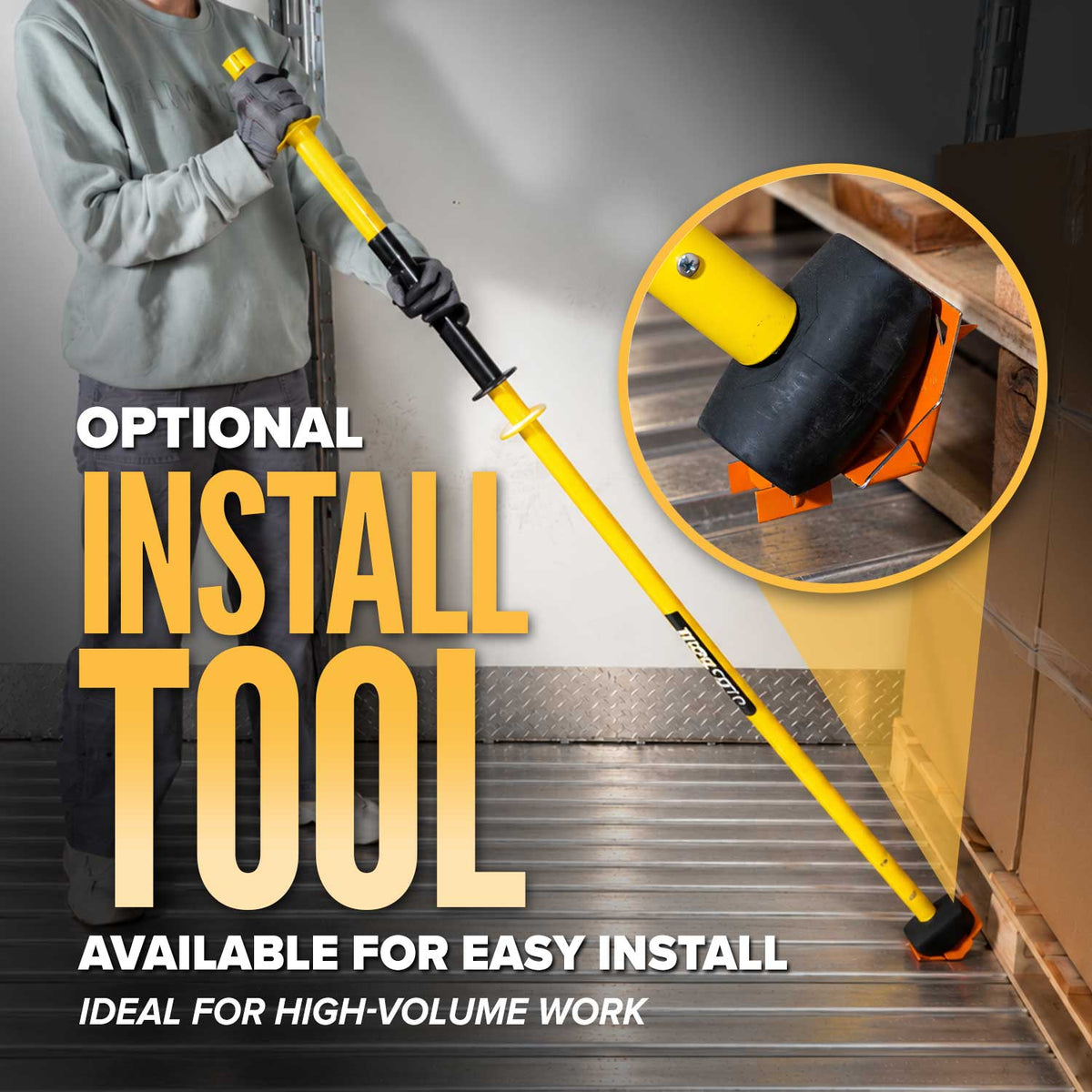 Kick Stops® Metal Floor Cargo Restraint Device - Steel