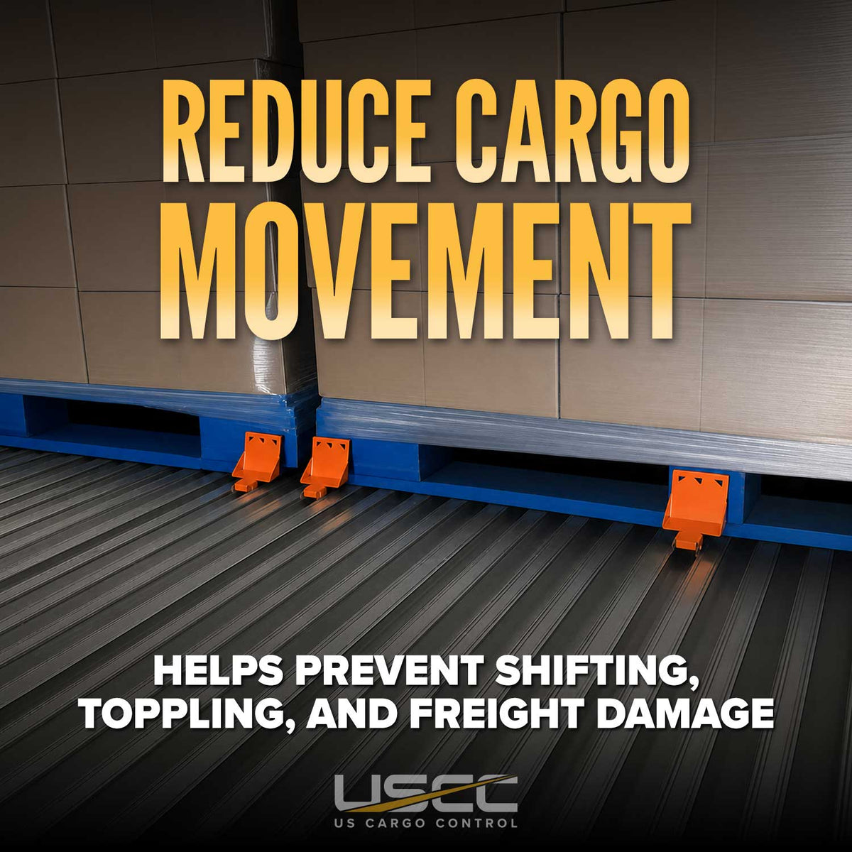 Kick Stops® Metal Floor Cargo Restraint Device - Steel