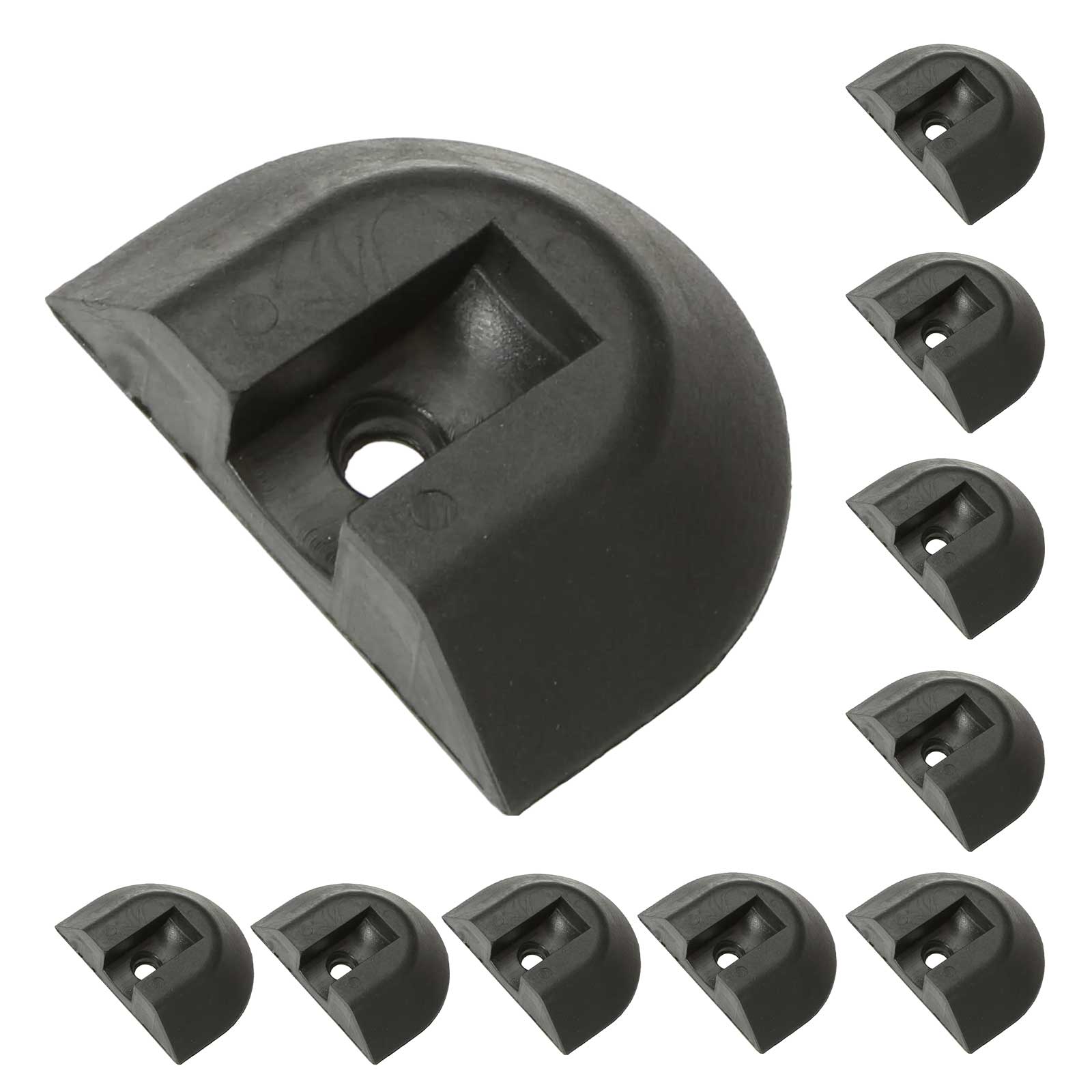 Angled End Cap for Airline-Style L-Track | 10-Pack Image 1 of 7