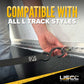Single Stud L-Track Fitting with Stainless Steel Round Ring | 4,000 lbs. BS | 4-Pack