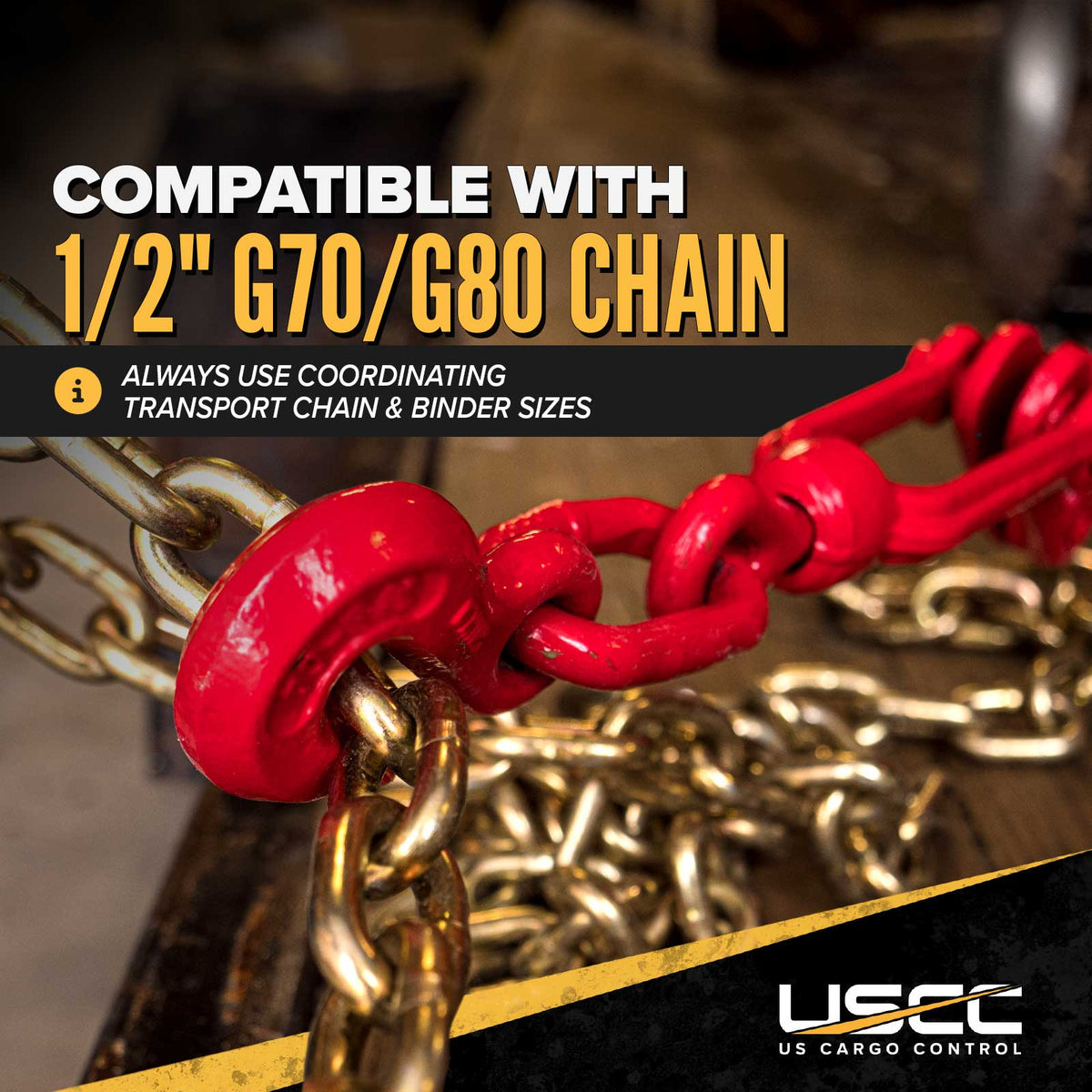 1/4 Tow Chain | WLL 3,300 Lbs | 12FT High Strength Chain G80 Heavy Duty Log Chain 1/4 Tow Chain | WLL 3,300 Lbs | 12FT High Strength Chain G80 Heavy Duty Log Chain