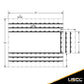 20' x 20' Lightweight Lumber Tarp | 6' Drop & Flap - 14 oz. Black Tarp