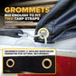 24' X 18' Lightweight Lumber Tarp | 8' Drop & Flap - 14 oz. Black Tarp