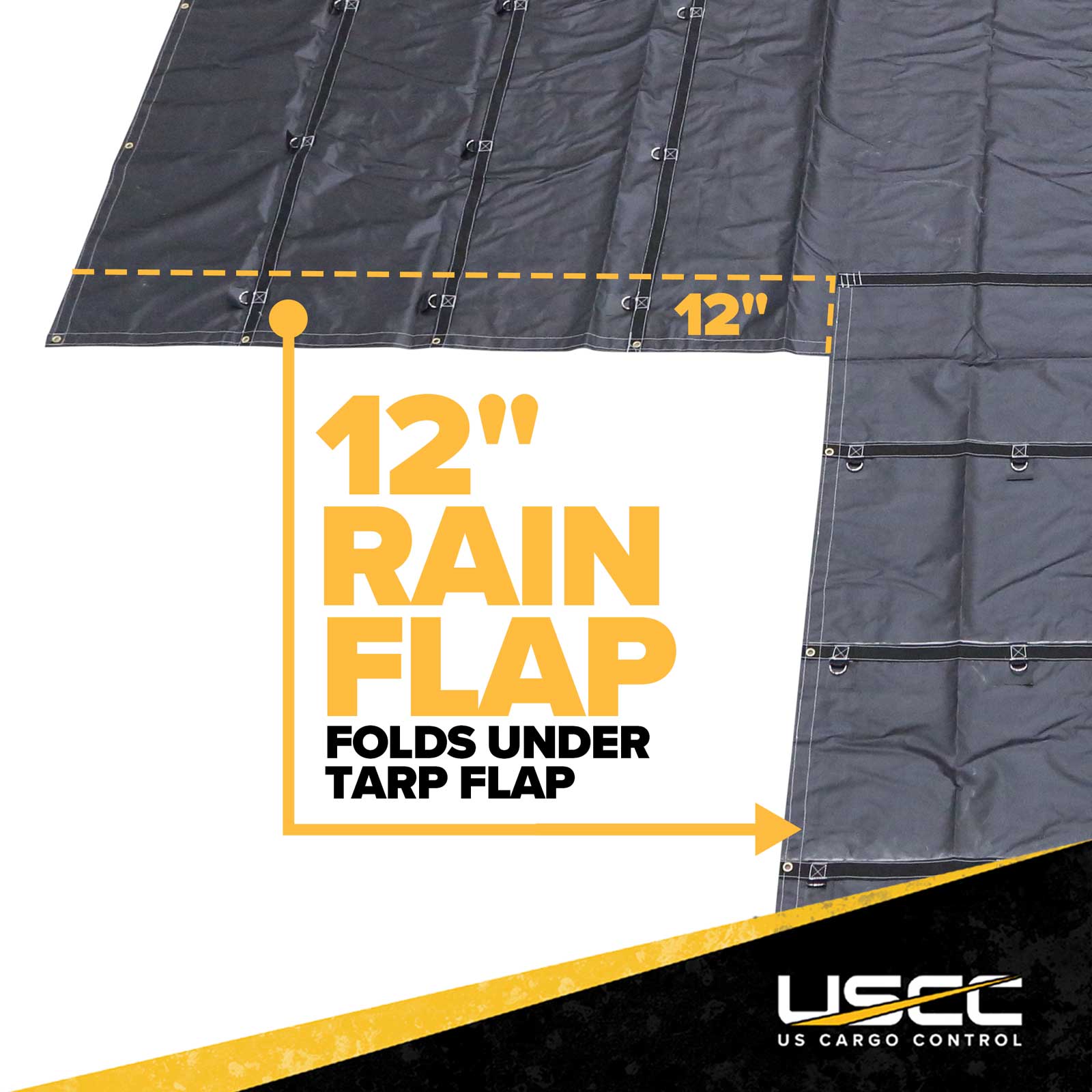tarp folding 24' x 28' Lightweight Lumber Tarp | 8' Drop & Flap