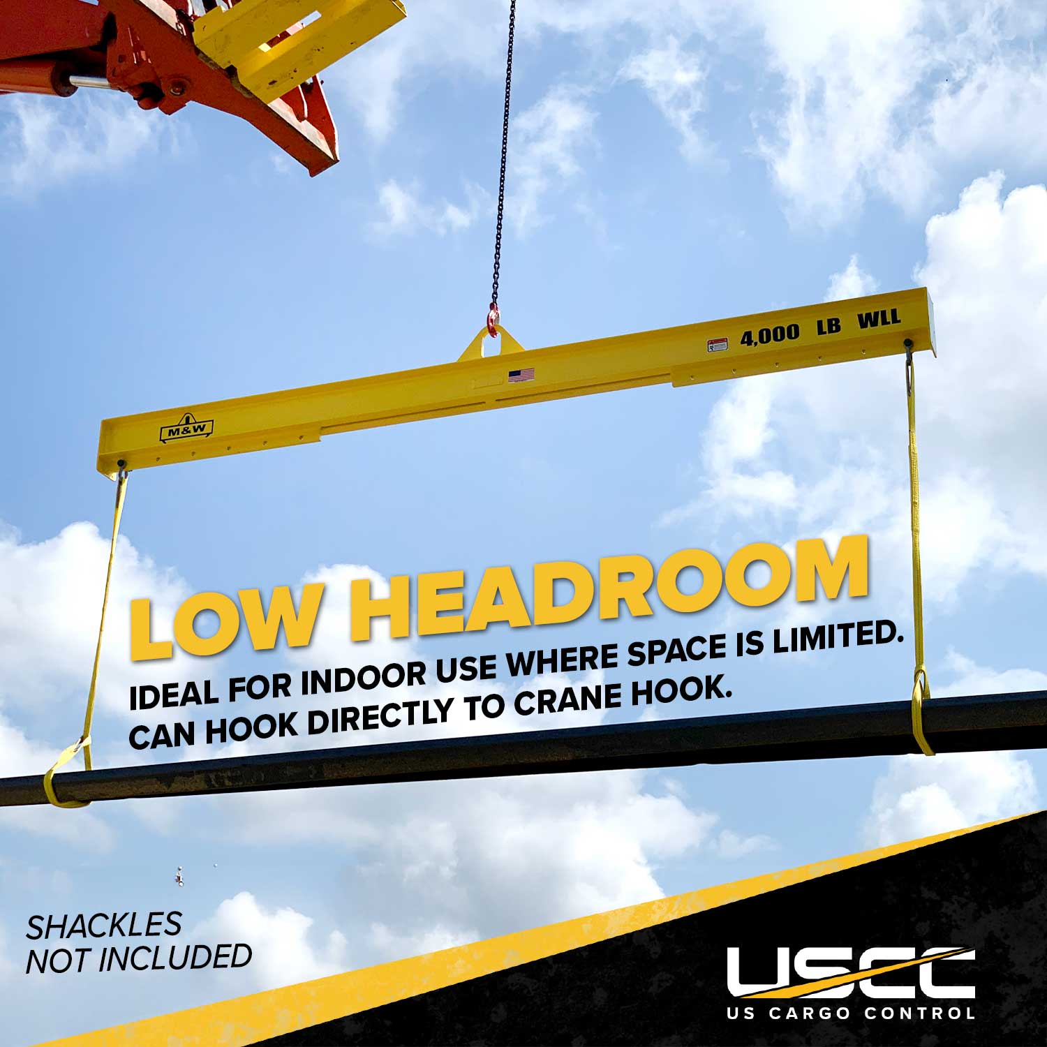 low headroom lifting beams are ideal when space is limited