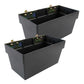 Medium E-Track Storage Bin | Plastic | 13"W x 6-1/2"H x 7-1/4"D | 2-Pack Image 1 of 5