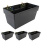 Medium E-Track Storage Bin | Plastic | 13"W x 6-1/2"H x 7-1/4"D | 4-Pack Image 1 of 5