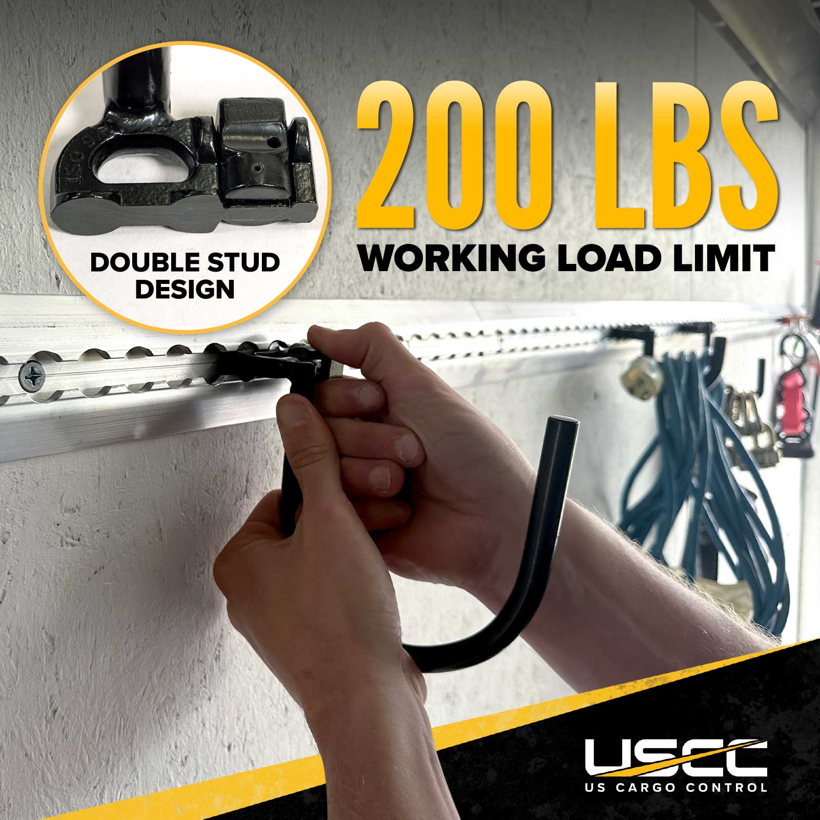 Medium L-Track Hook | L-Track J-Hook