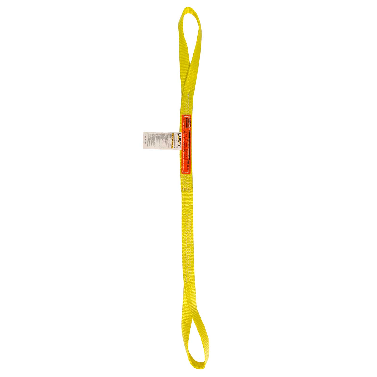 1x2 Foot Nylon Web Sling - Eye-Eye Design With Twisted Eyes For Lifting