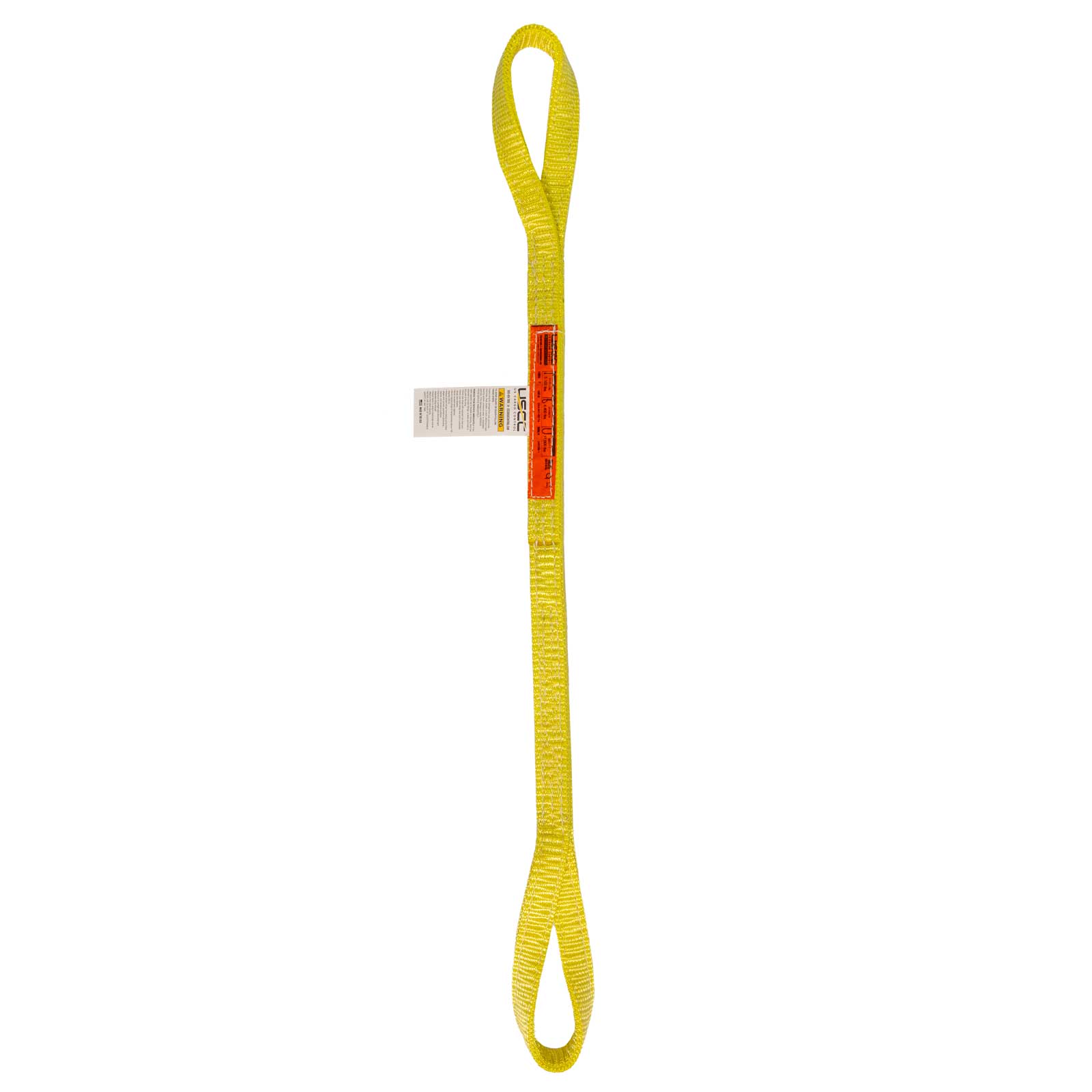 2-Ply 2" X 4' Web Sling Lifting Strap With Eye & Eye Ends - Rated 12,800 Lbs - For Towing & Lifting