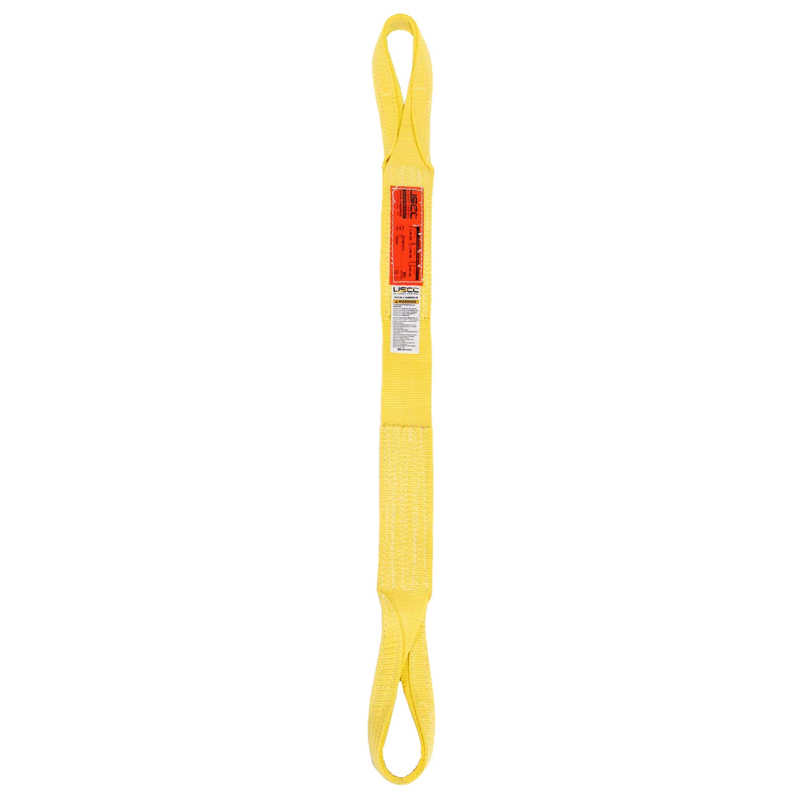 4 Wide 1-Ply Nylon Eye & Eye Web Sling w/ Type 3 - Flat Eyes - Made in