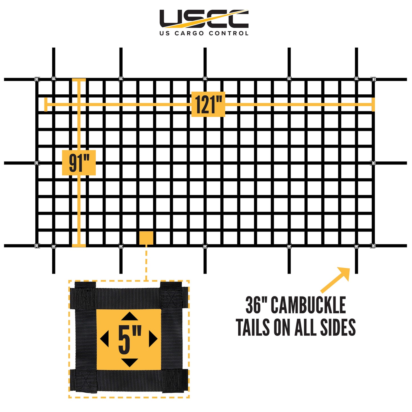 5' x 10' Pallet Rack Net