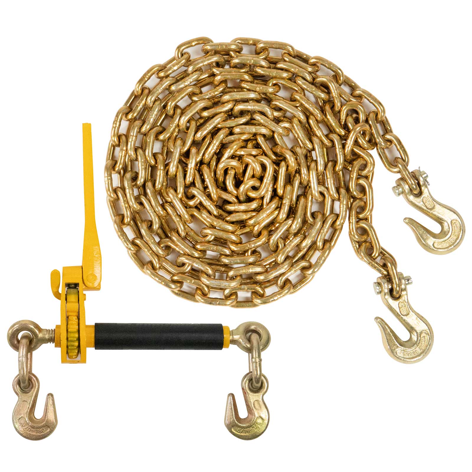 2-Pack 304 Stainless Steel Chains - 5/16 X 23 Inch Link Chains For Towing, Tie Downs & Hanging
