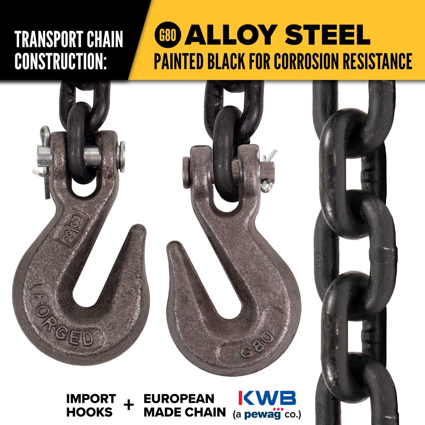 3/8" x 25' Grade 80 Chain and Binder Kit | Peerless QuikBinder Plus