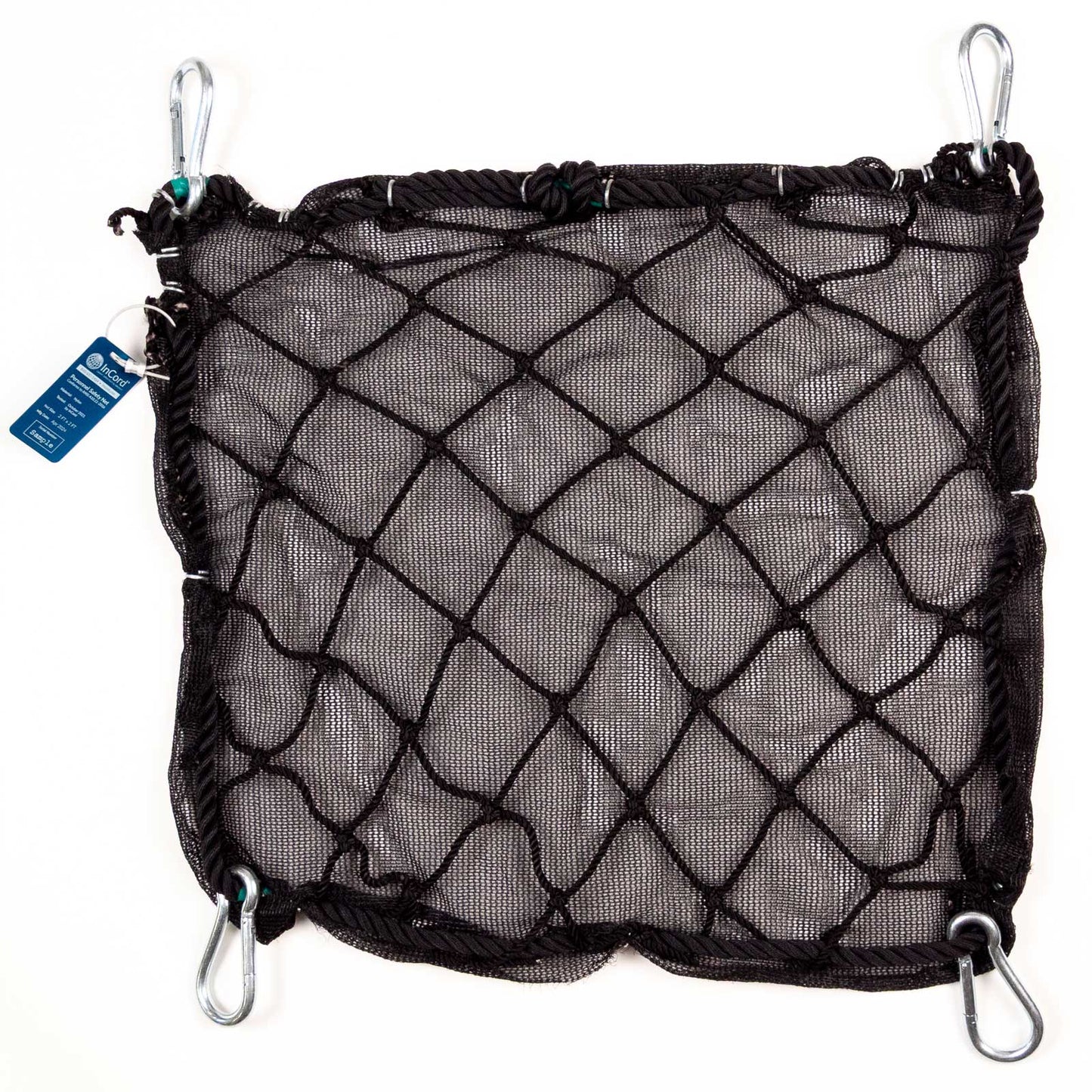 Personnel safety nets with debris liner