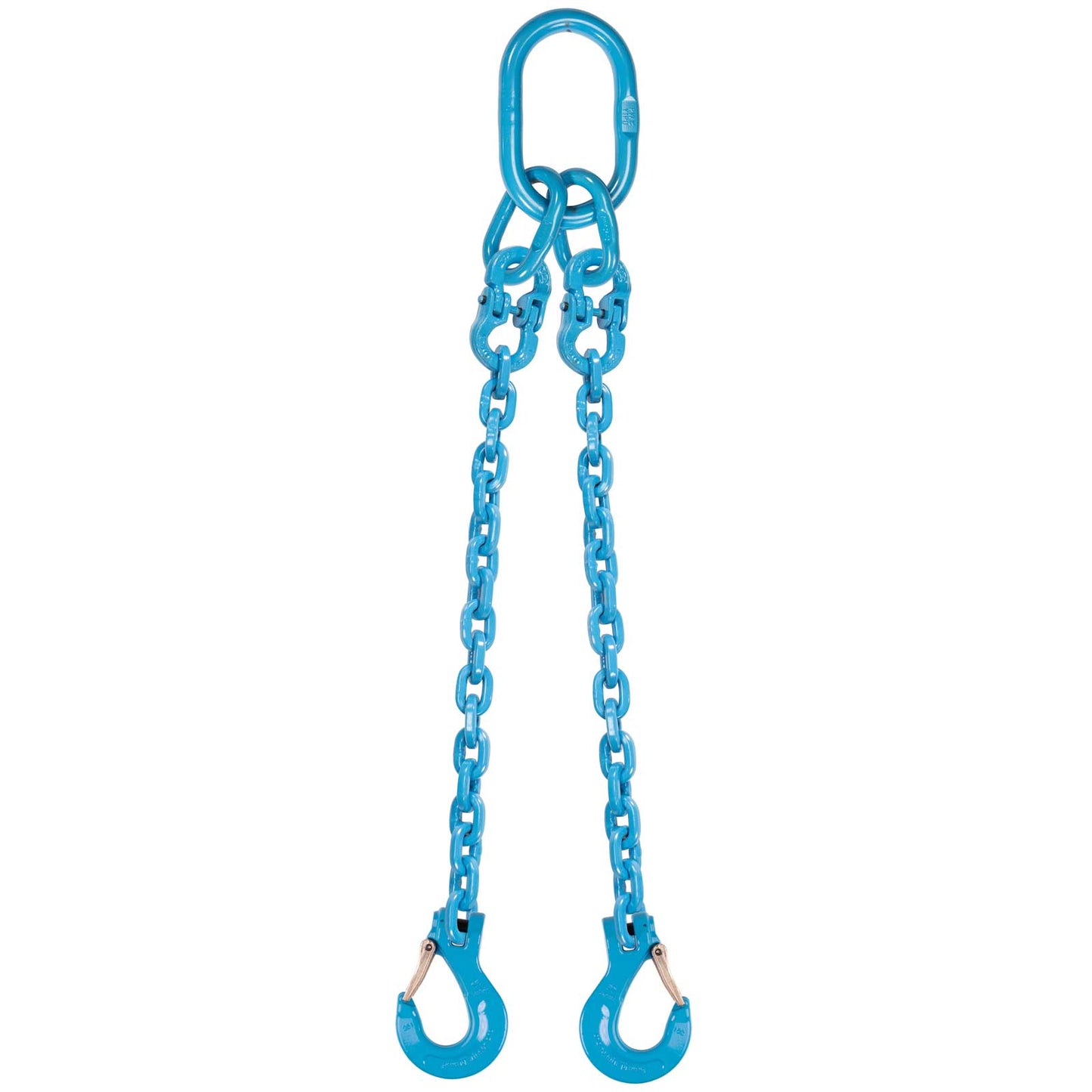 3/8" x 8' - Pewag 2 Leg Chain Sling w/ Sling Hooks - Grade 120