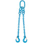 9/32" x 3' - Pewag 2 Leg Chain Sling w/ Sling Hooks - Grade 120