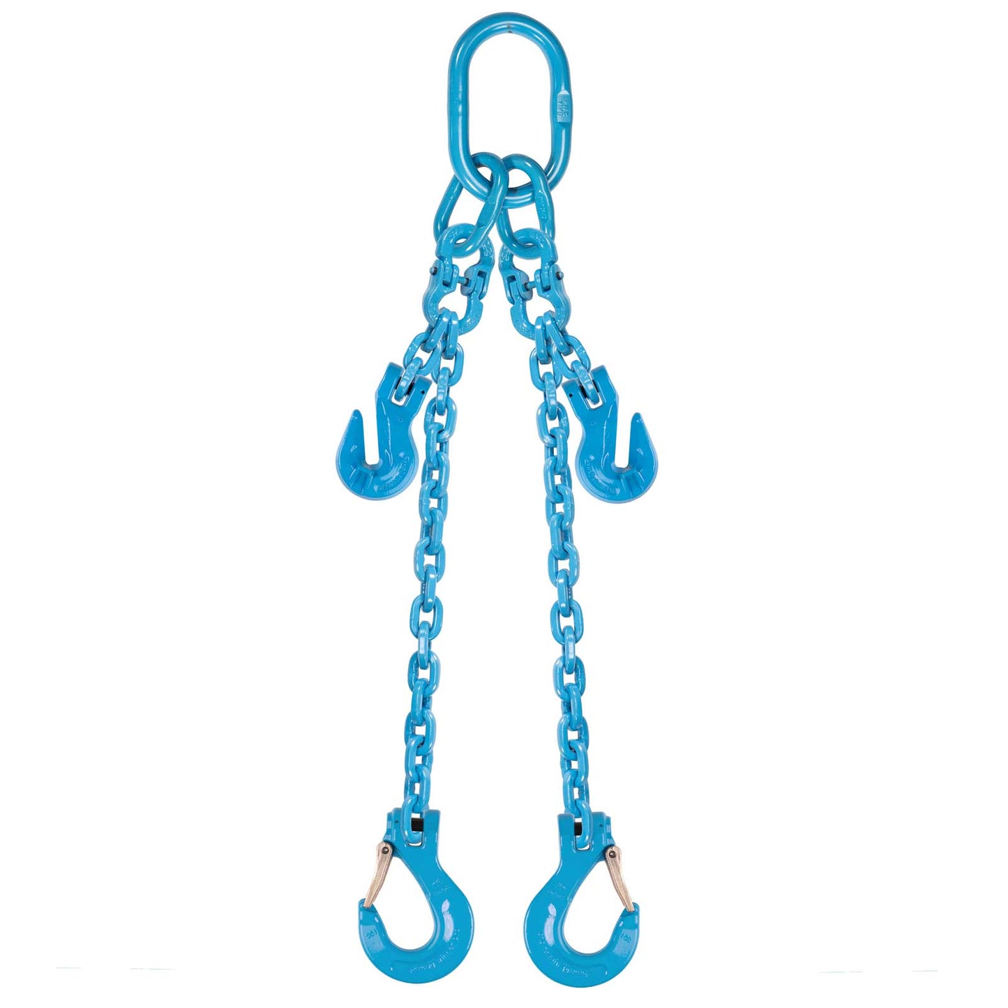 3/8" x 20' - Pewag  Adjustable 2 Leg Chain Sling w/ Sling Hooks - Grade 120