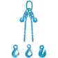 1/2" x 5' - Pewag  Adjustable 2 Leg Chain Sling w/ Sling Hooks - Grade 120