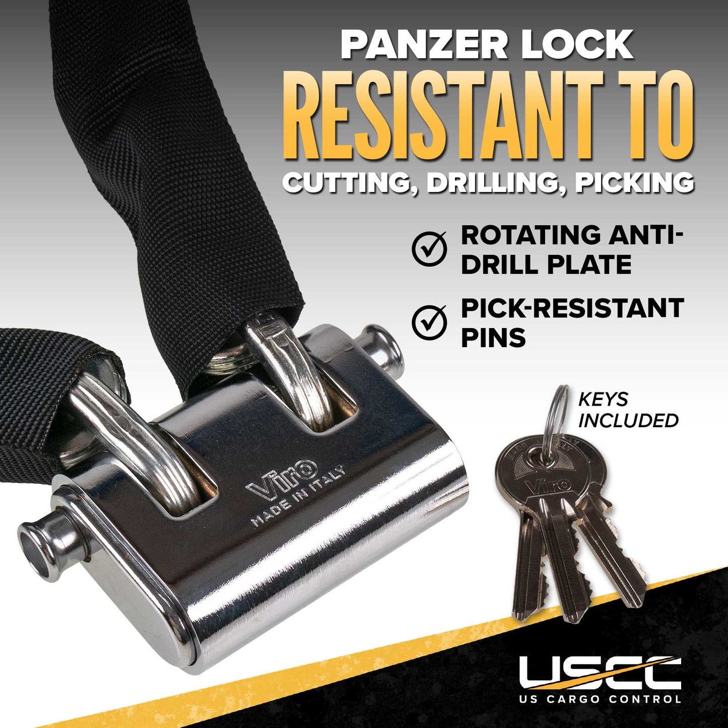 security chain lock resistant to picking and cutting