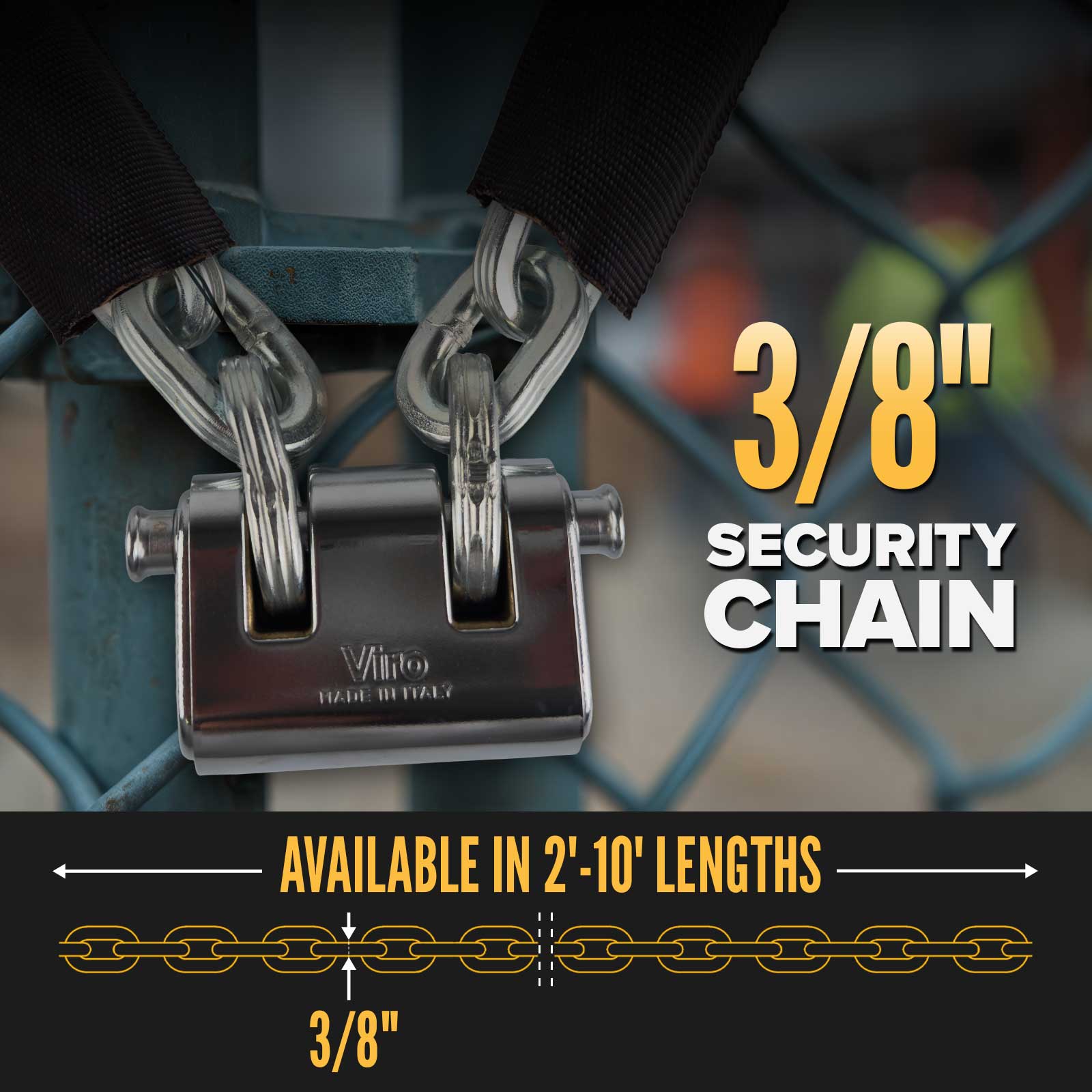 3/8" security chain avaialbe in 2'-10' lengths