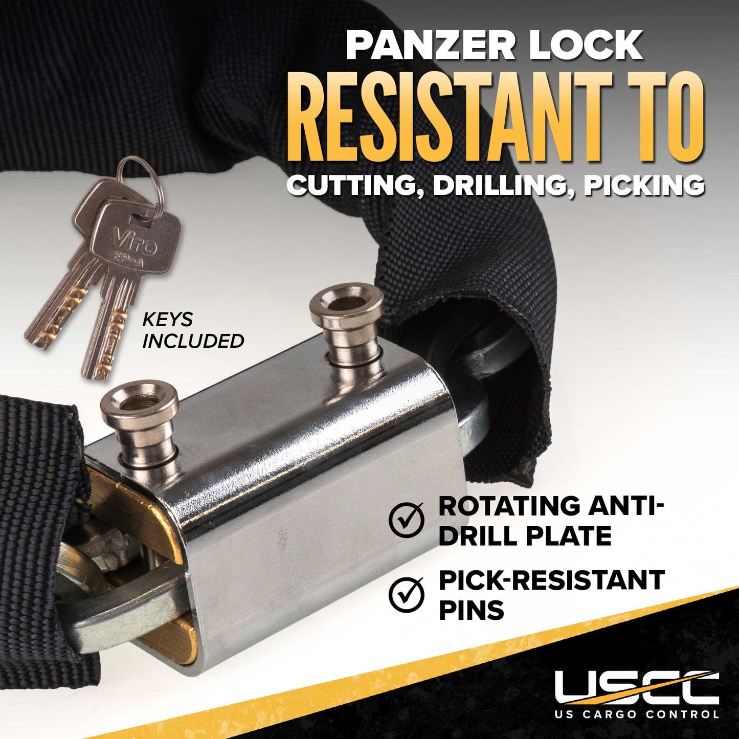 security chain lock resistant to picking and cutting